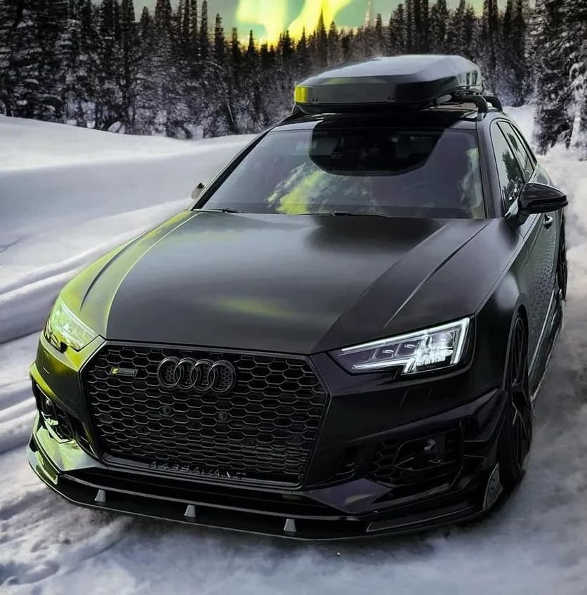 Black Audi A4 B9 Emblems 2