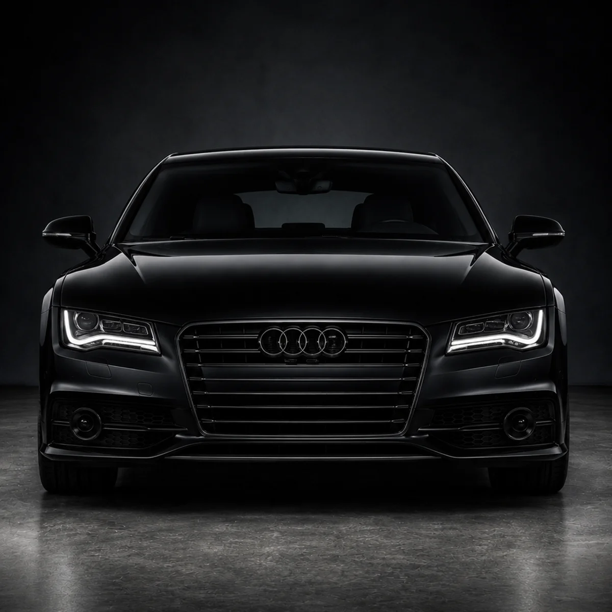 Black Audi A7 C7 Emblems