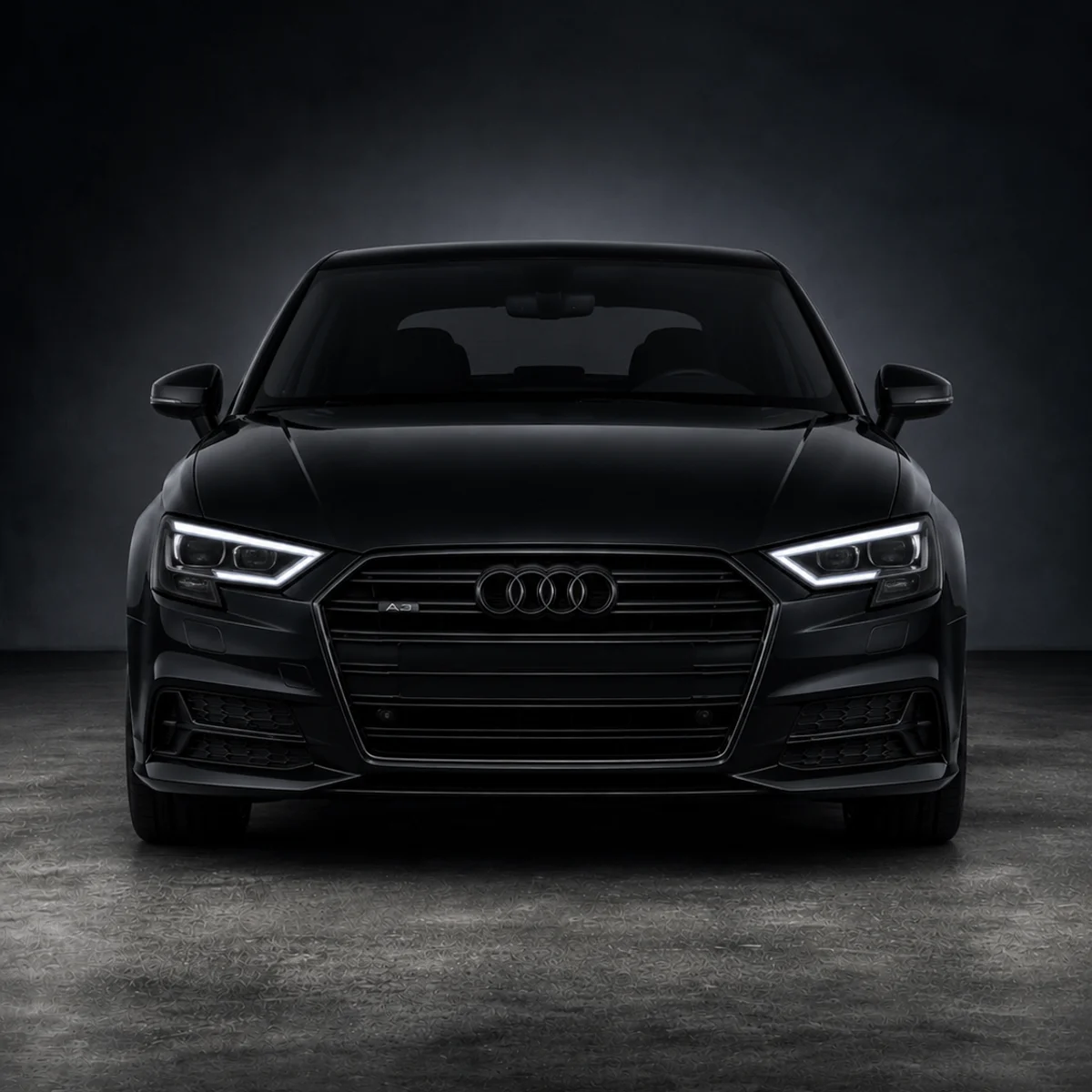 Black Audi A3 8V Emblems