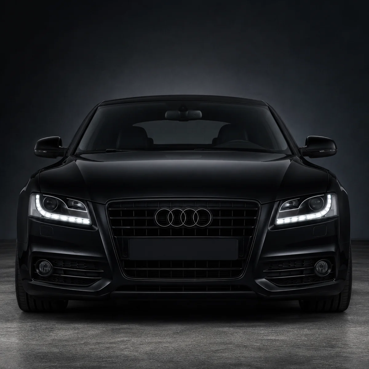 Black Audi A5 B8 Emblems
