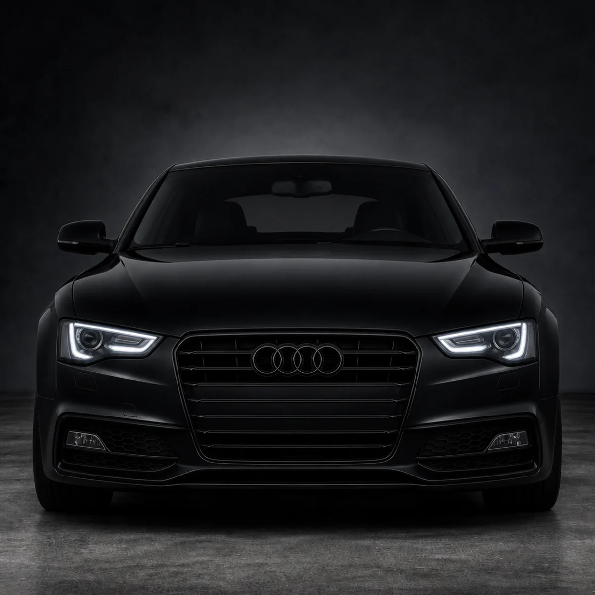 Black Audi A5 B8 Facelift Emblems