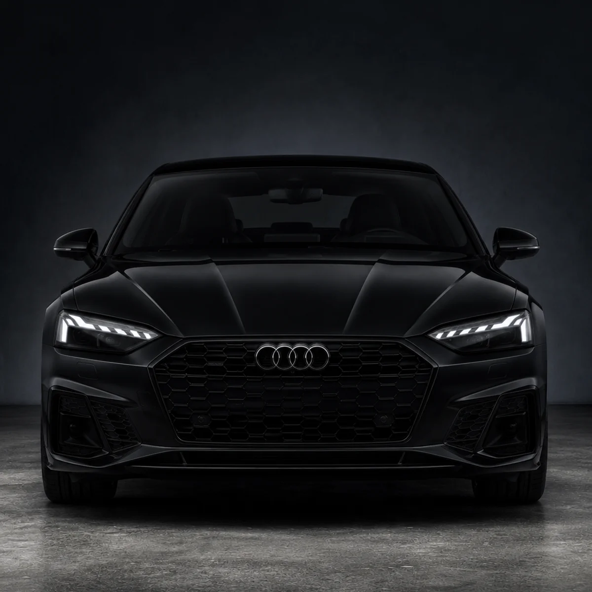 Black Audi B9 Facelift Emblems