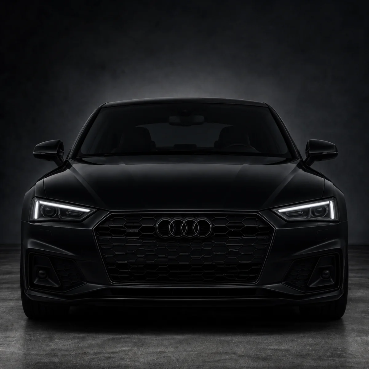 Black Audi A5 B9 Emblems