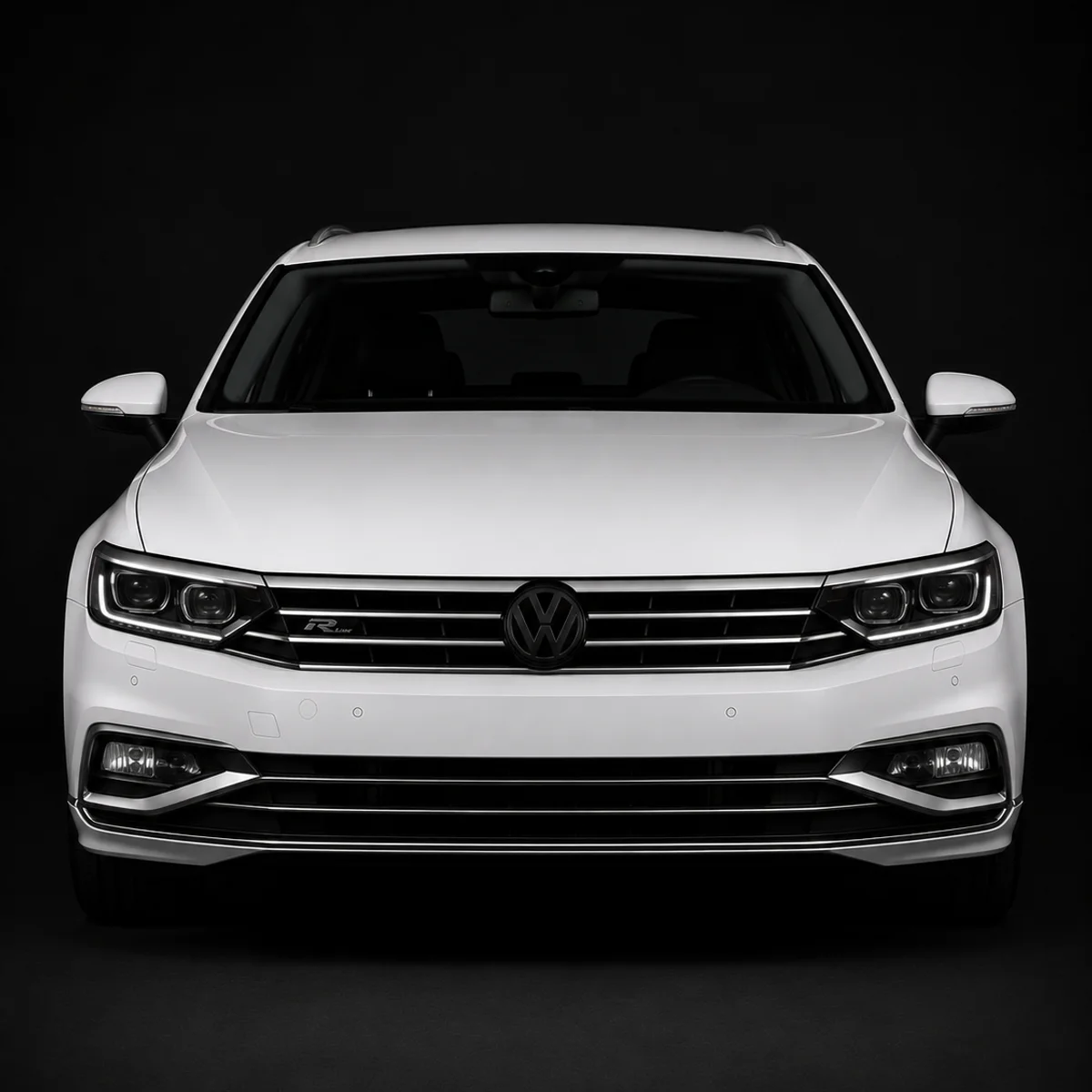 Black VW Passat B8.5 Emblems